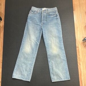 MOTHER Light Blue Women's Straight Jeans